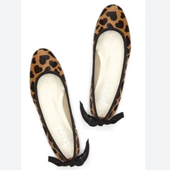 FRENCH SOLE NY CALF HAIR LEOPARD PRINT BALLET FLAT - Picture 1 of 6